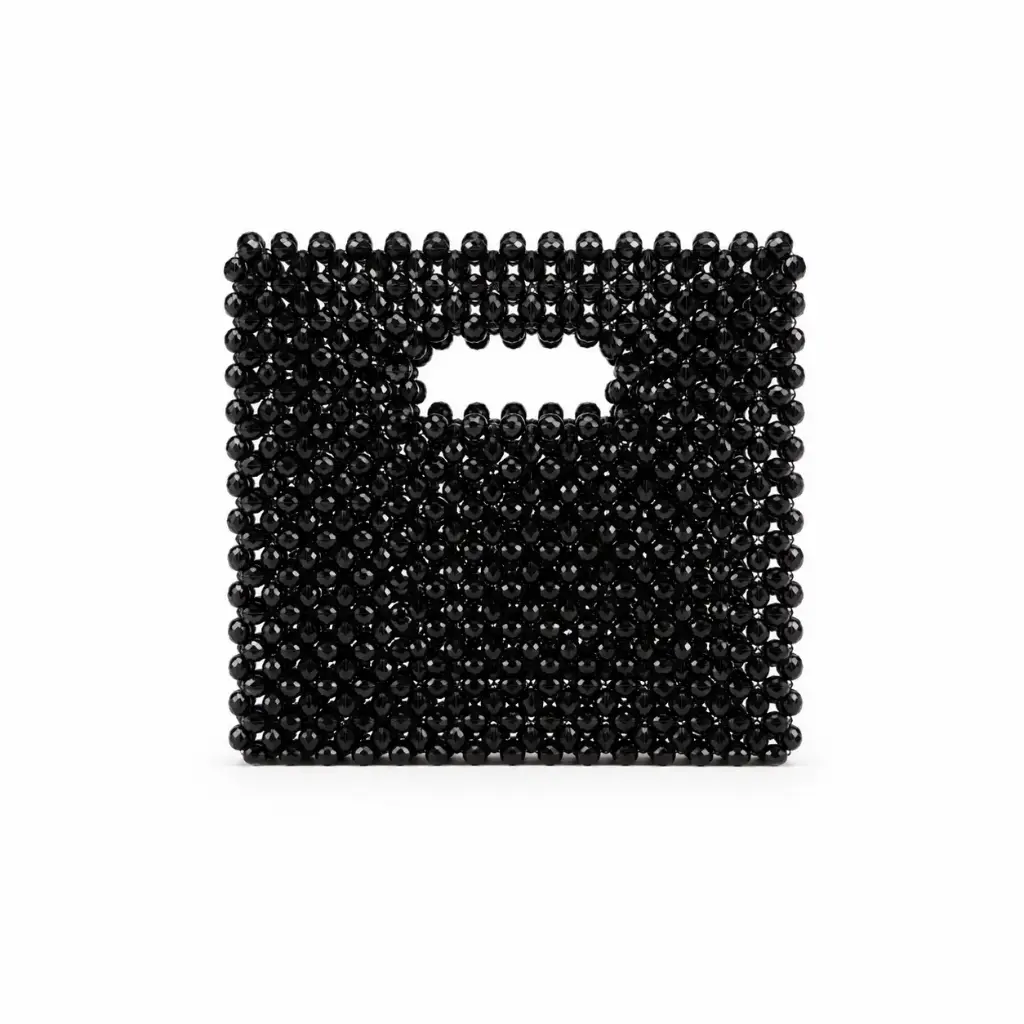 0806 - Cartera sobre murano negra