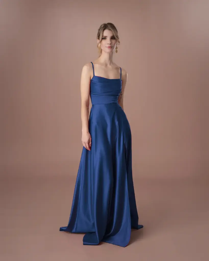 0526 - Camila Corsette azul trenza