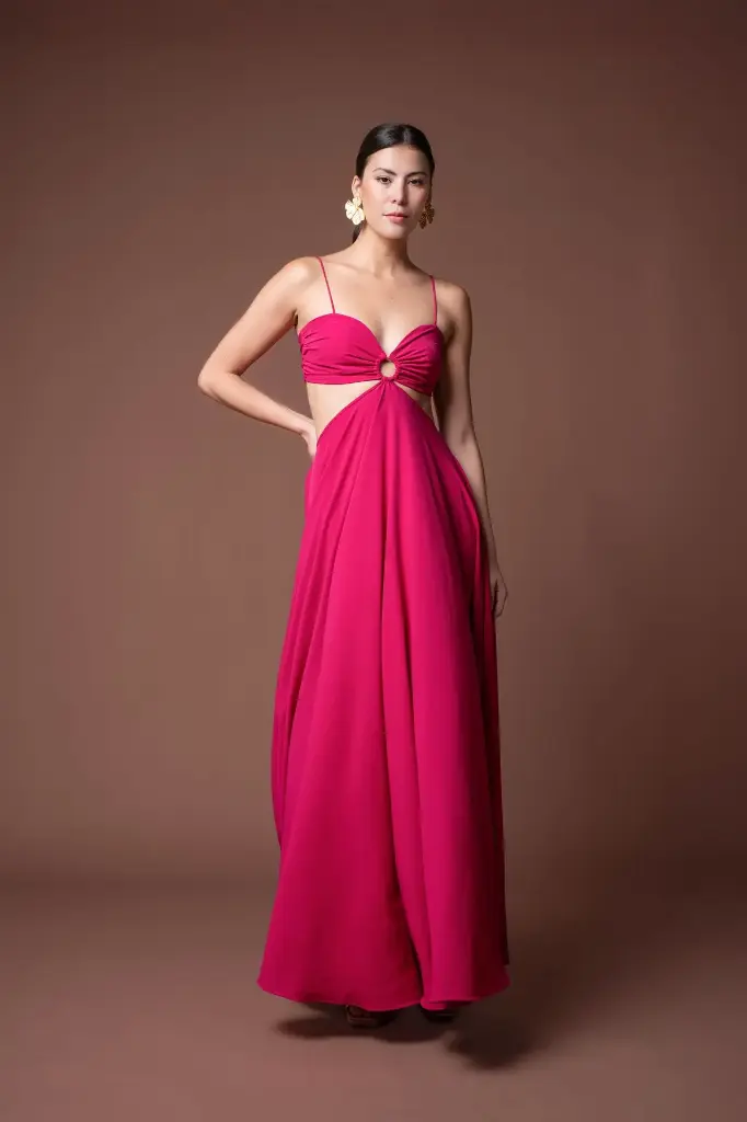 0674 - fucsia broche circulo top