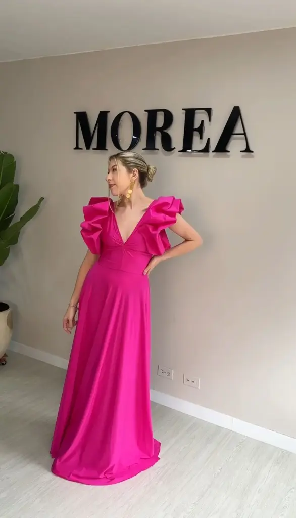 0680 - fucsia strech boleros mangas 