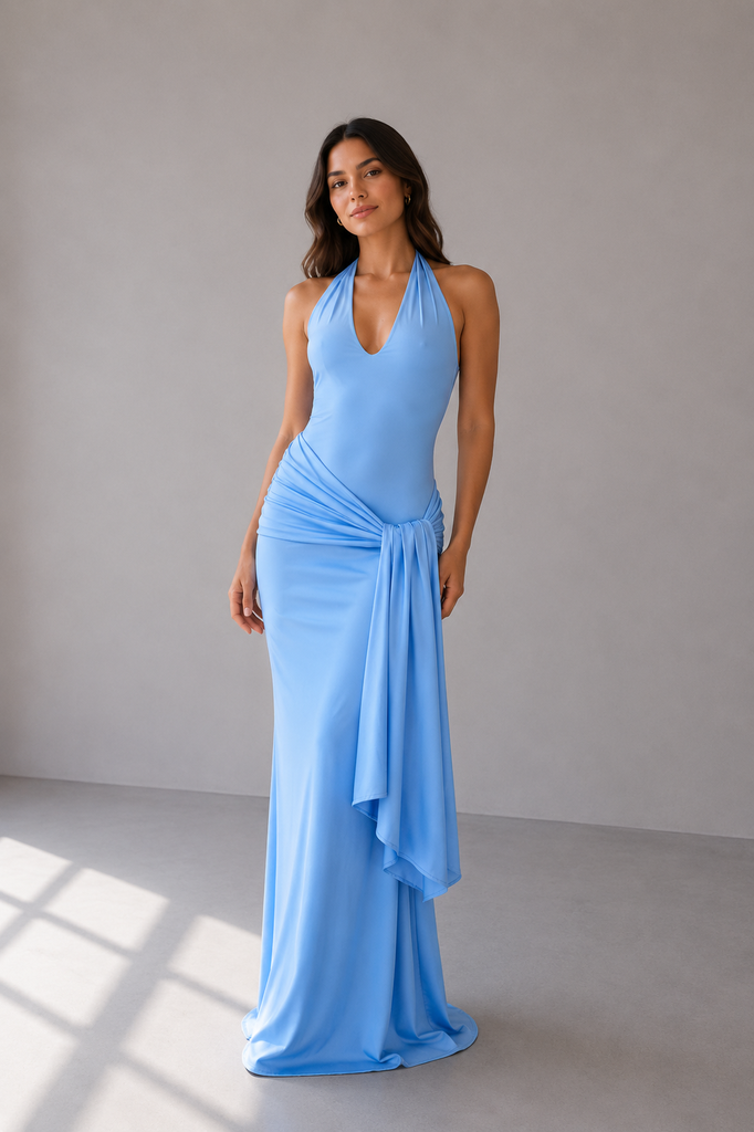 0710 - Hipnos escote V babyblue 