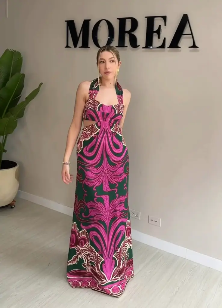 0734 - Roma Estampado Morado Eugenia Fernandez 