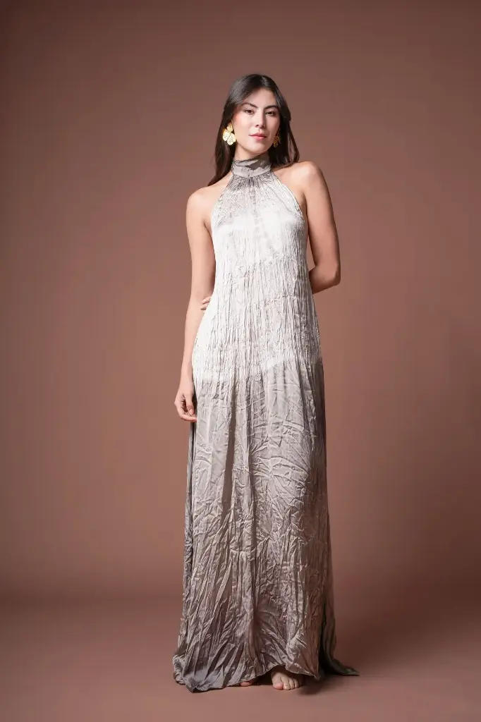 0749 - Marcela Beige-Gris Arrugado 