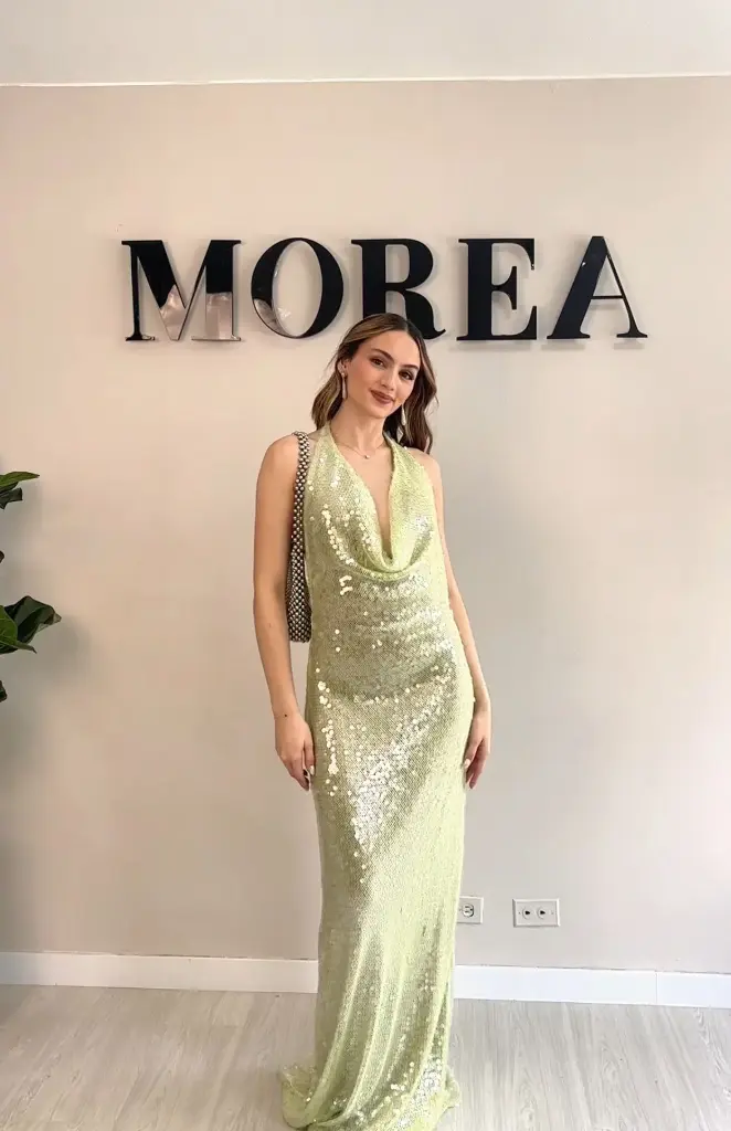 0074 - Ayre Verde Menta Lentejuelas