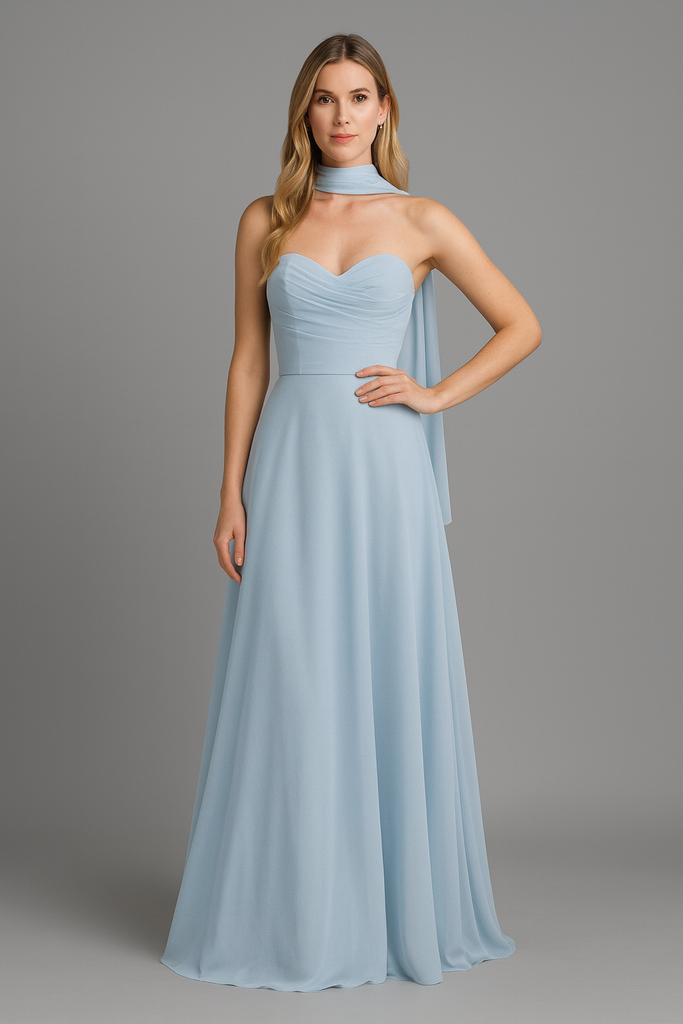 0316 - bufanda azul cielo velo