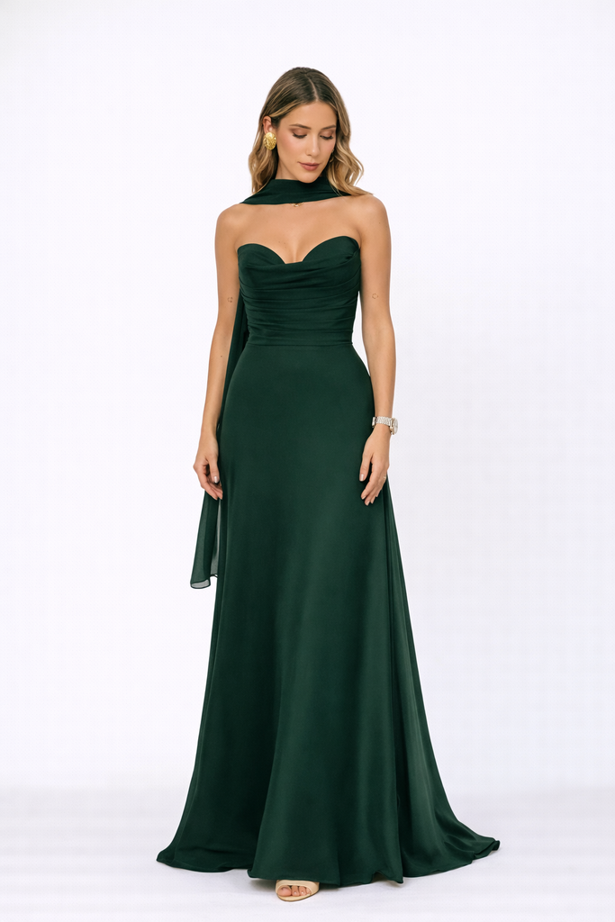 0364 - Verde Noche Bufanda 