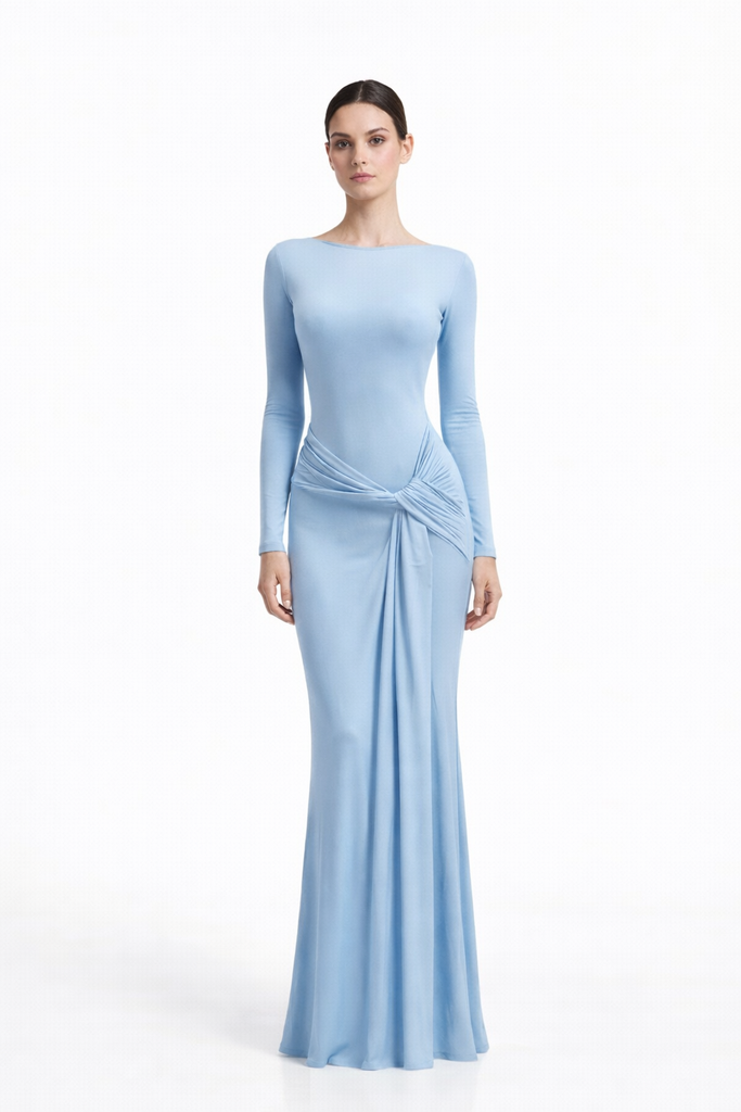 0140 - moni baby blue 2 mangas cinto largo