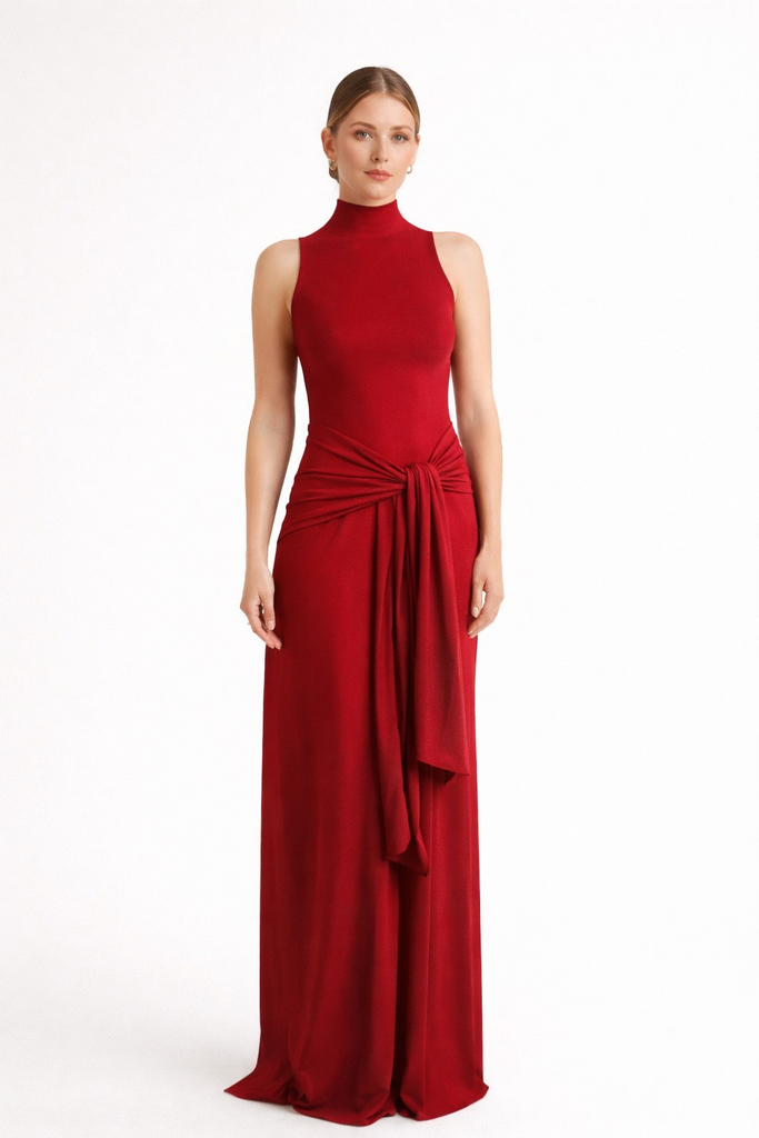 0981 - halter rojo - Hipnos espalda descubierta 