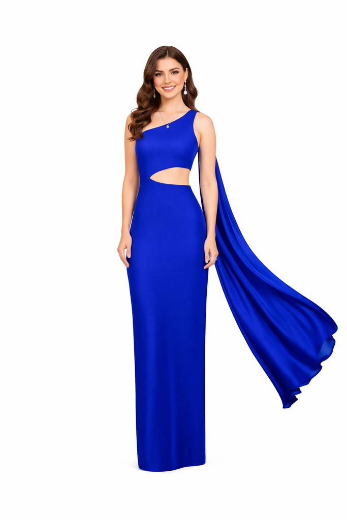 0987 - Pamela cut out tira hombro azul