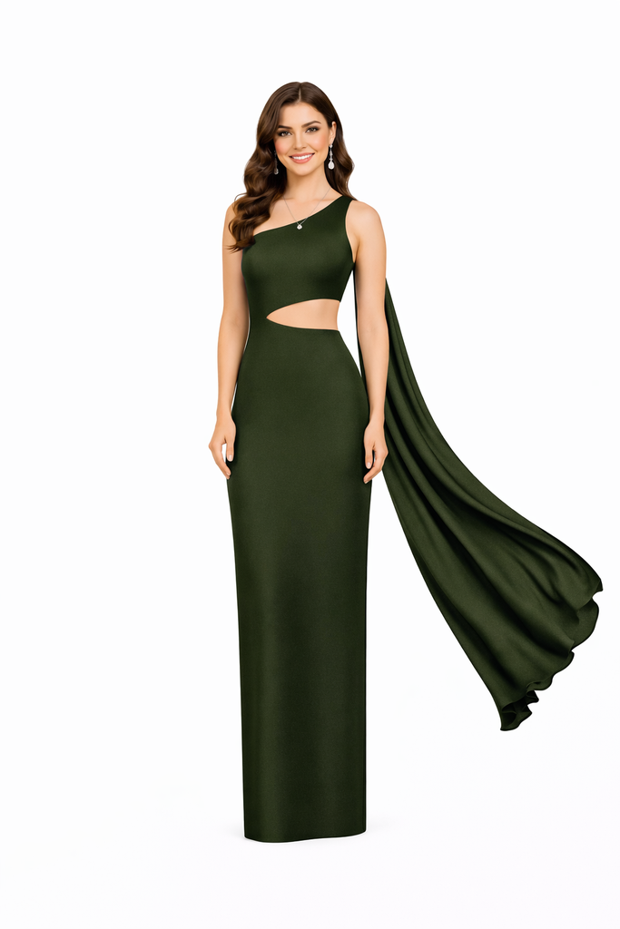 0988 - Pamela cut out tira hombro verde militar