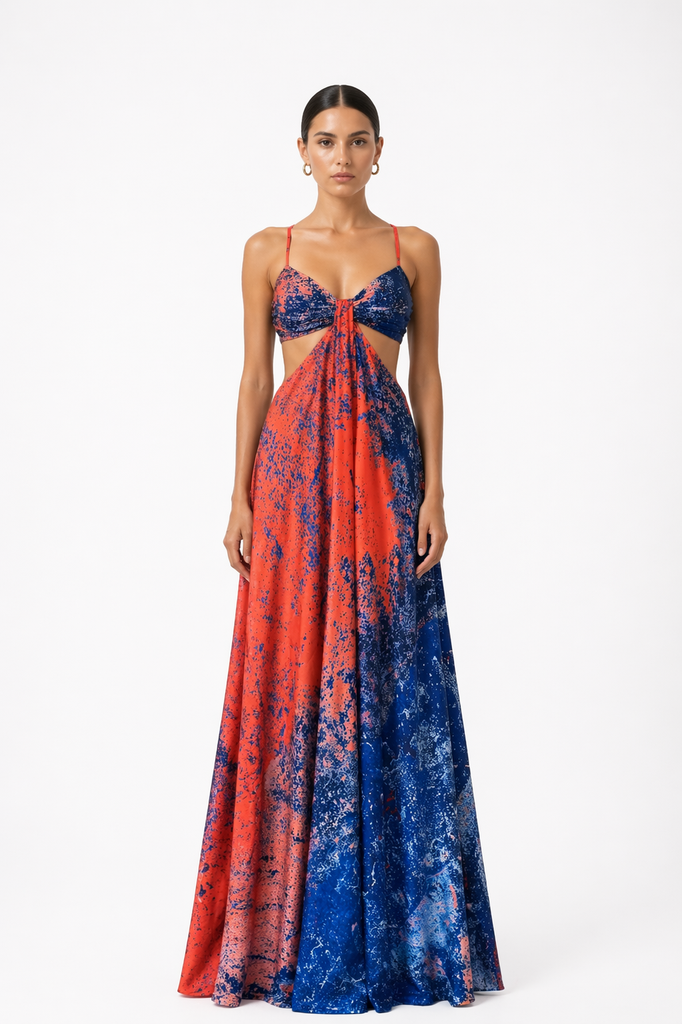 0031 - Naranja Azul Salpico