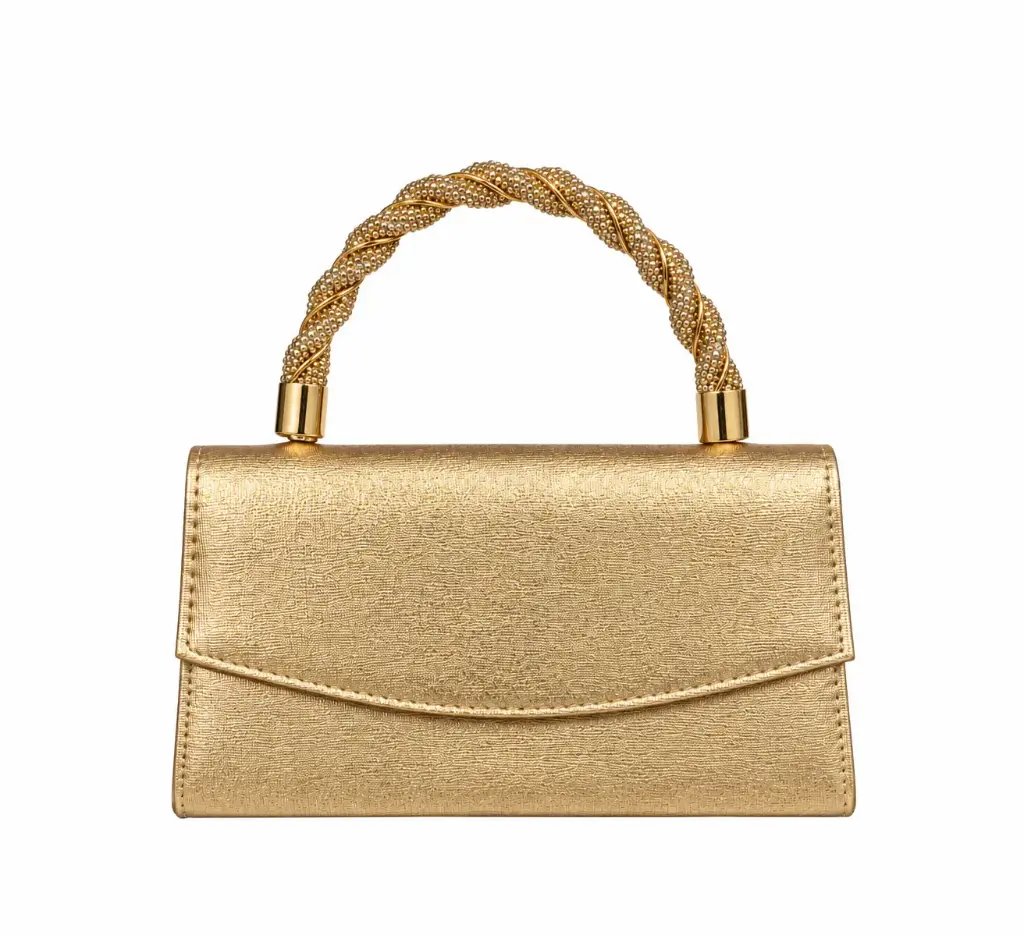 0836- Cartera coquette oro rosa