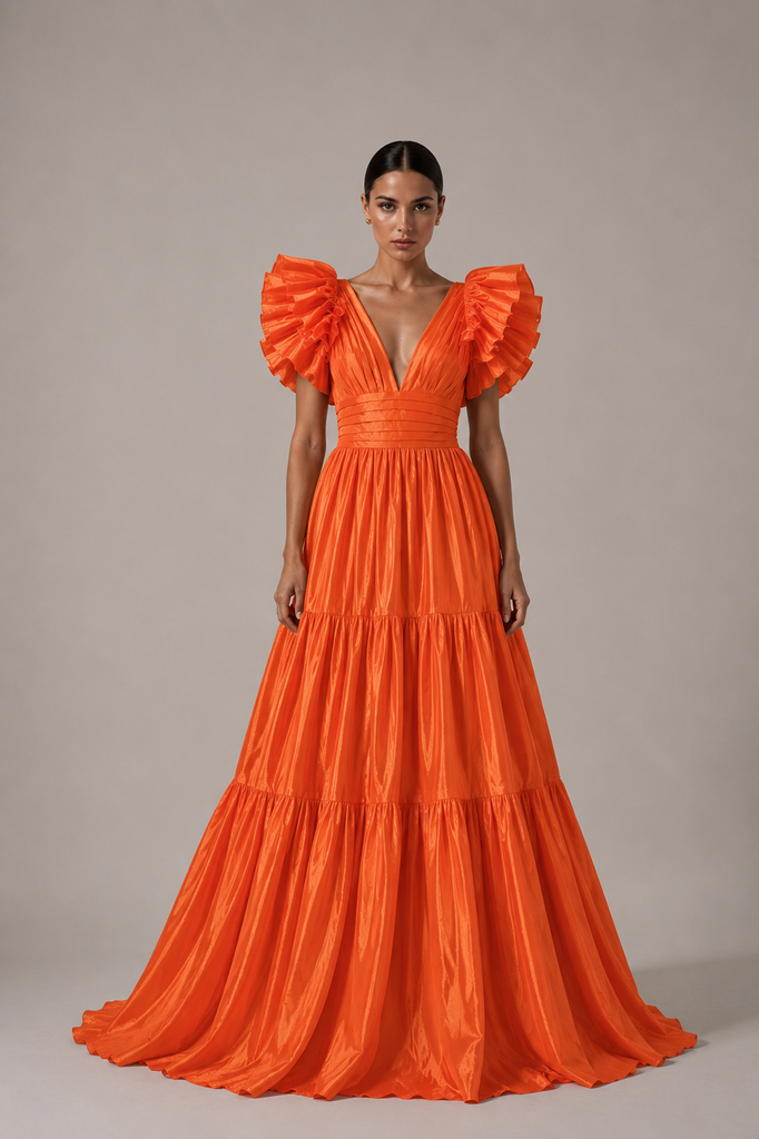 0994 - Aldana - Naranja mangas boleros
