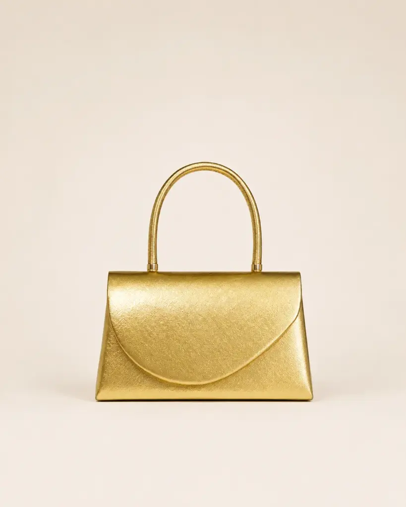 0914 - Cartera coquette dorada