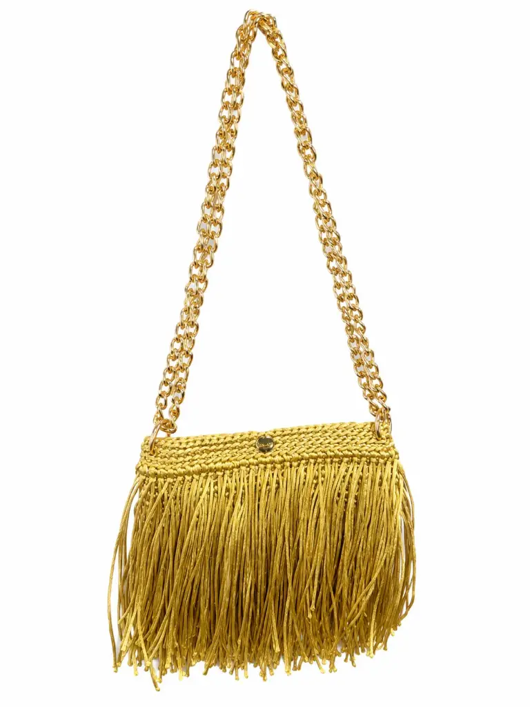 0915 - Cartera flecos cadena