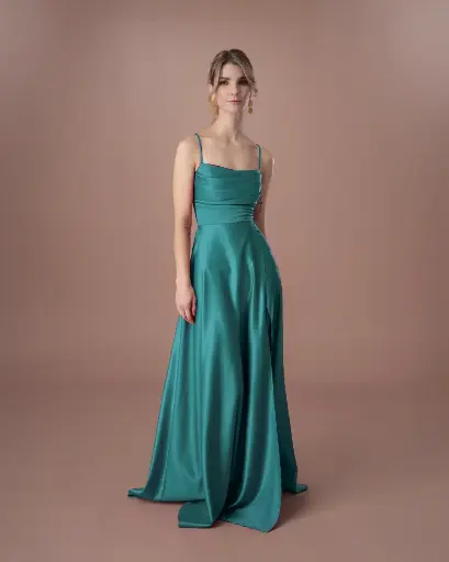 0051 - recogido corsette - Camila - Aguamarina