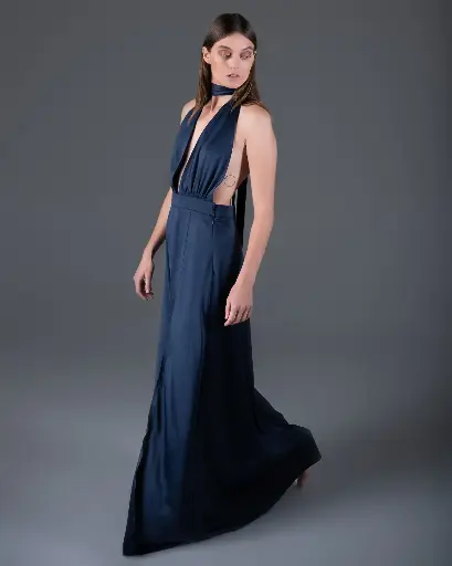 0190 - Felicia - Azul oscuro M 50's