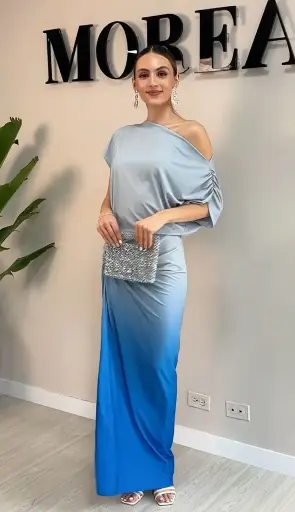 0611 - Onda bandeja degrade azul - baobab