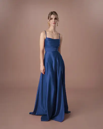 0618- Camila Azul petroleo corsette L 