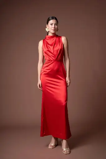 0693 - Halter lazos huecos brazos rojo