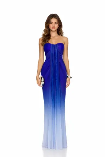 0697 - Azul tira Lena Dress - Baobab 