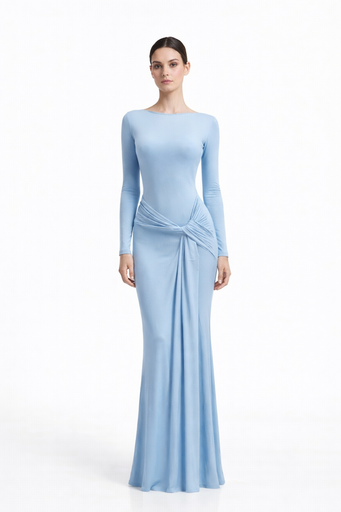 0140 - moni baby blue 2 mangas cinto largo