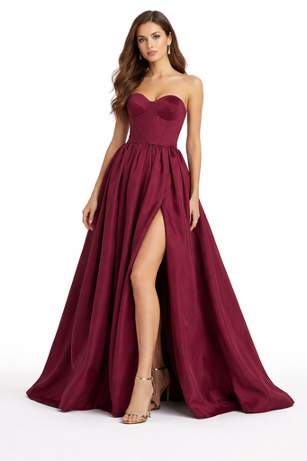 0962 - Lora Vinotinto Apertura Pierna Strapples