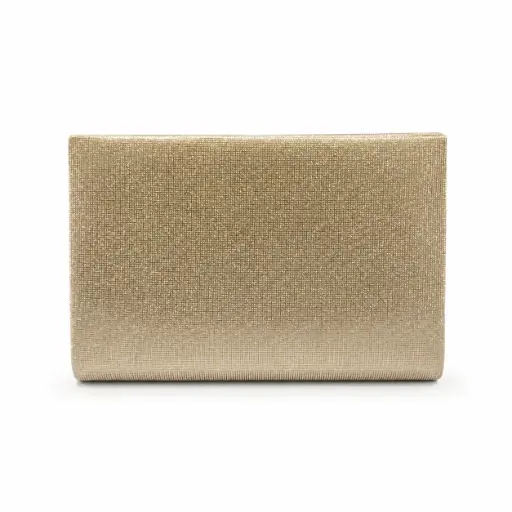 0823 - Cartera brillante oro rosa rectangulo