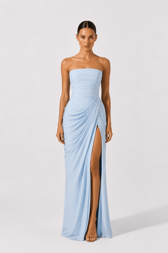 0200 - Cyra Baby blue strapless 