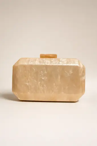 0909 - Cartera dura beige