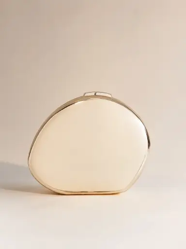 0912 - Cartera espejo dorada