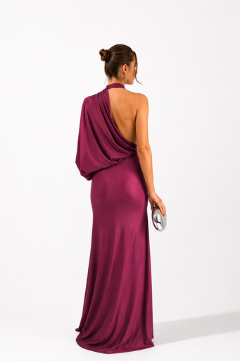 0783 - Rocio Halter bandeja stretch mora en leche caida
