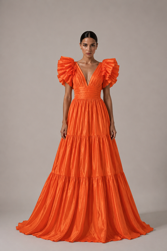 0994 - Aldana - Naranja mangas boleros